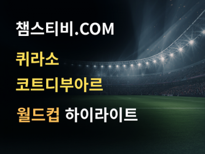 퀴라소 VS 코트디부아르 0:2 월드컵 하이라이트
