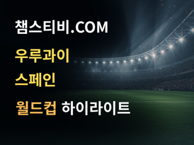 우루과이 VS 스페인 0:1 월드컵 하이라이트