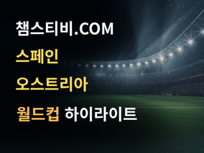 스페인 VS 오스트리아 3:0 월드컵 하이라이트