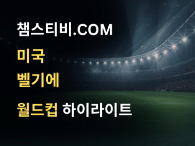 미국 VS 벨기에 1:4 월드컵 하이라이트
