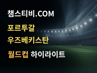 포르투갈 VS 우즈베키스탄 5:0 월드컵 하이라이트